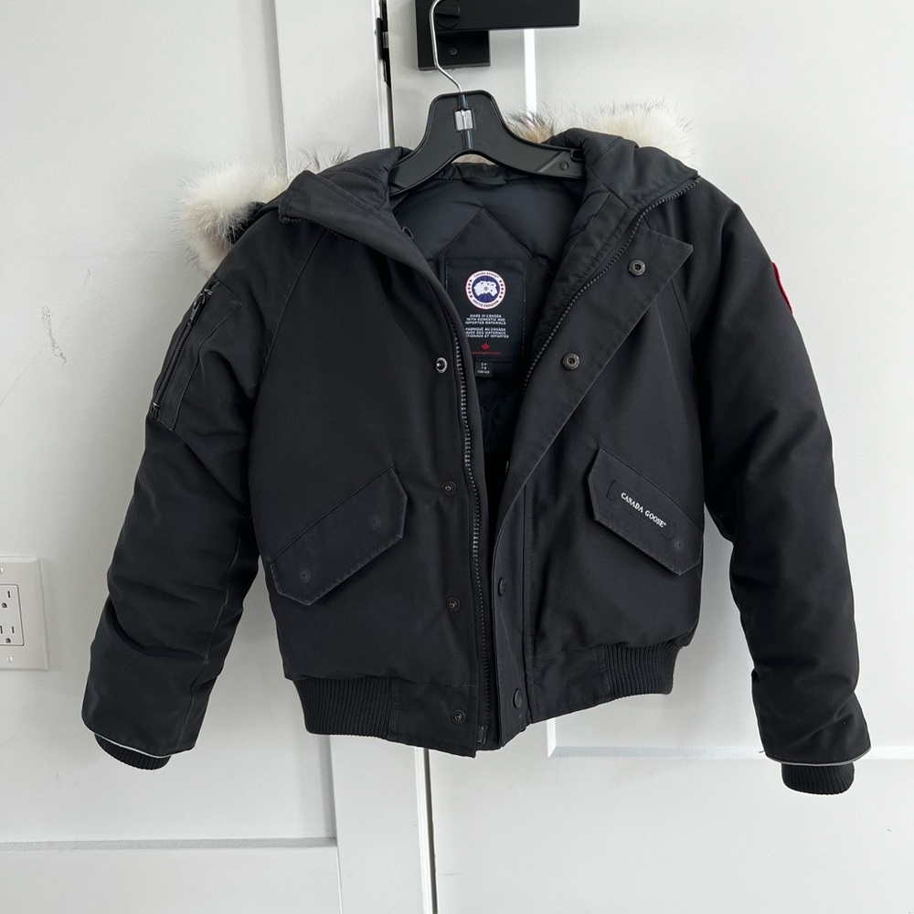 Canada Goose Kids Black Bomber Jacket